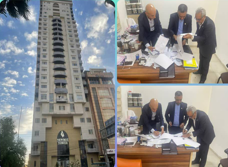 امضای قرارداد دفتر تجاری اتاق بازرگانی قزوین در اربیل عراق